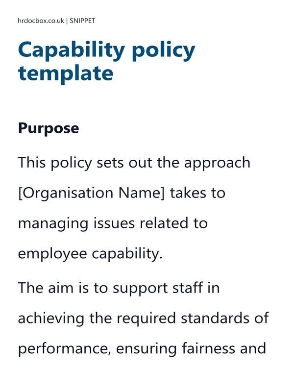 Preview snippet of capability policy template content