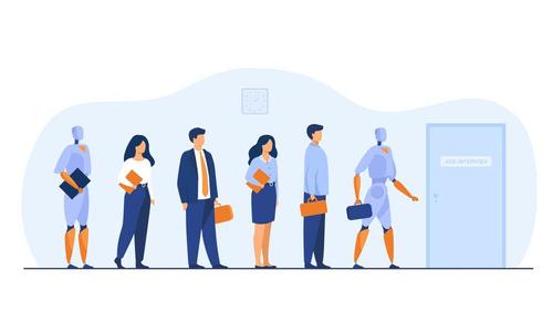 Use of Artificial Intelligence AI language models at work policy template cover image